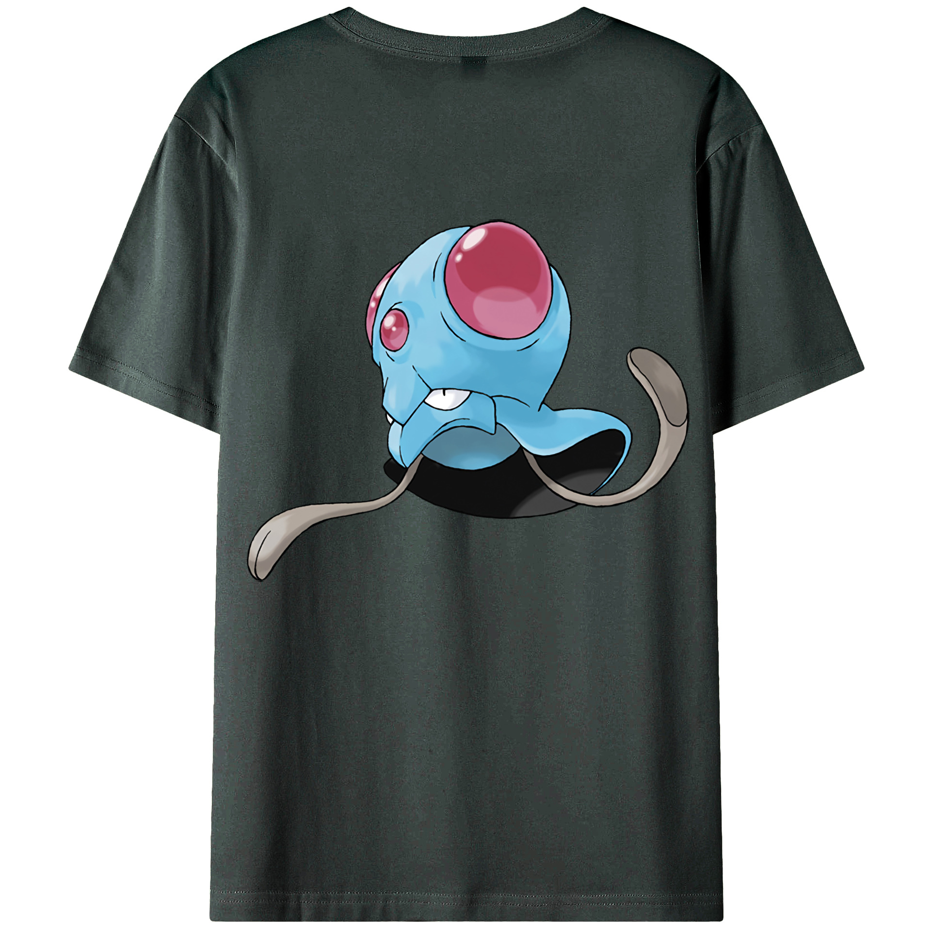 （画像用） ポケットモンスター Pokémon 綿100％ メンズ半袖Tシャツ（バックプリント） 通気性